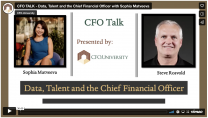 CFO Talk: Data, Talent and the Chief Financial Officer with Sophia Matveeva