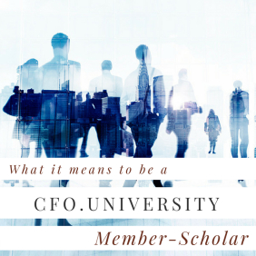 What Does it Mean to Be a Member Scholar with CFO.University?