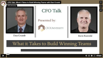 CFO Talk:  What it Takes to Build Winning Teams with Dan Crumb