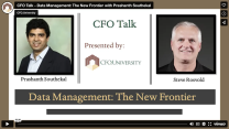 CFO Talk -  Data Management: The New Frontier with Prashanth Southekal