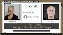 CFO TALK - Managing Transformational Change with Nilly Essaides