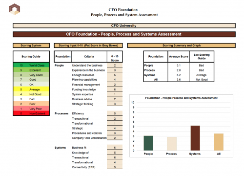 CFO Foundation - People Process System Assessment Tool Preview