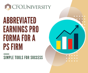 Abbreviated Earnings Pro Forma for a PS Firm